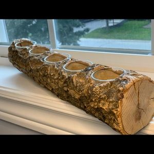 100% wooden Candle Holder Handmade